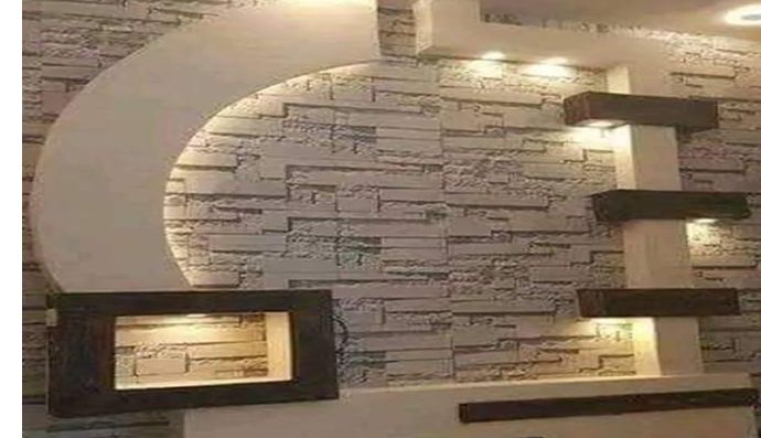 Individuelle Wandgestaltung mit Steinoptik und LED